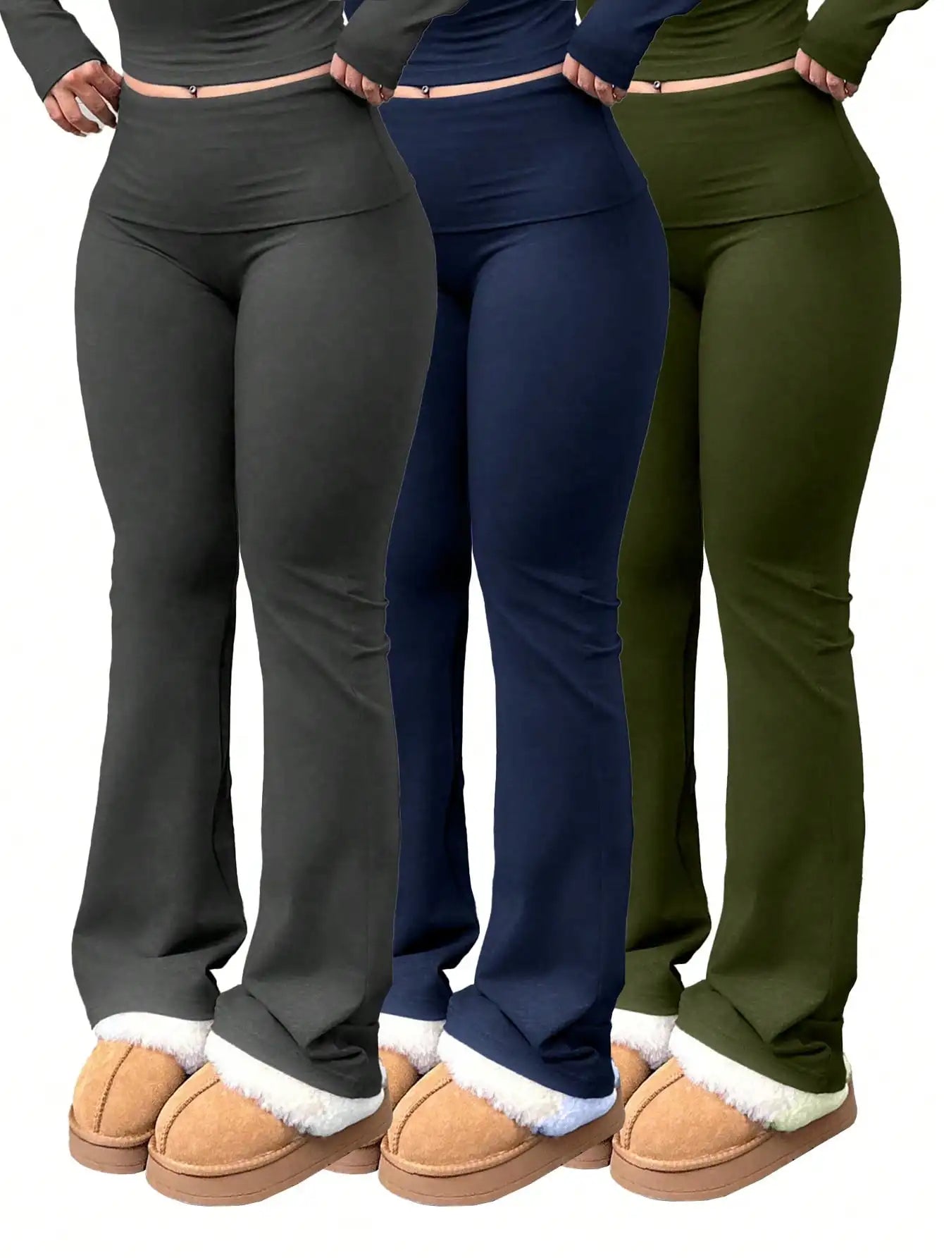 Women's Workout Wide-Leg High-Waist Yoga Pants