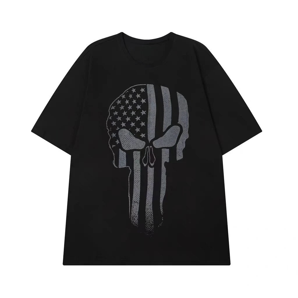 2026 Fitness man's loose sports T-shirt. Made of cotton, it is comfortable and suitable for sports enthusiasts.