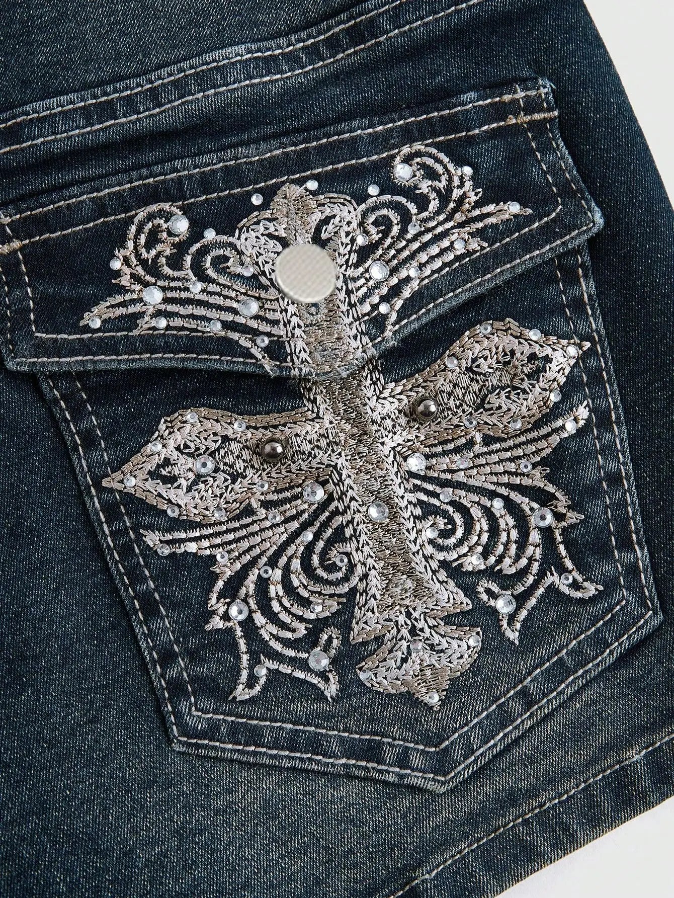 Women's Y2K Low-Rise Denim Shorts