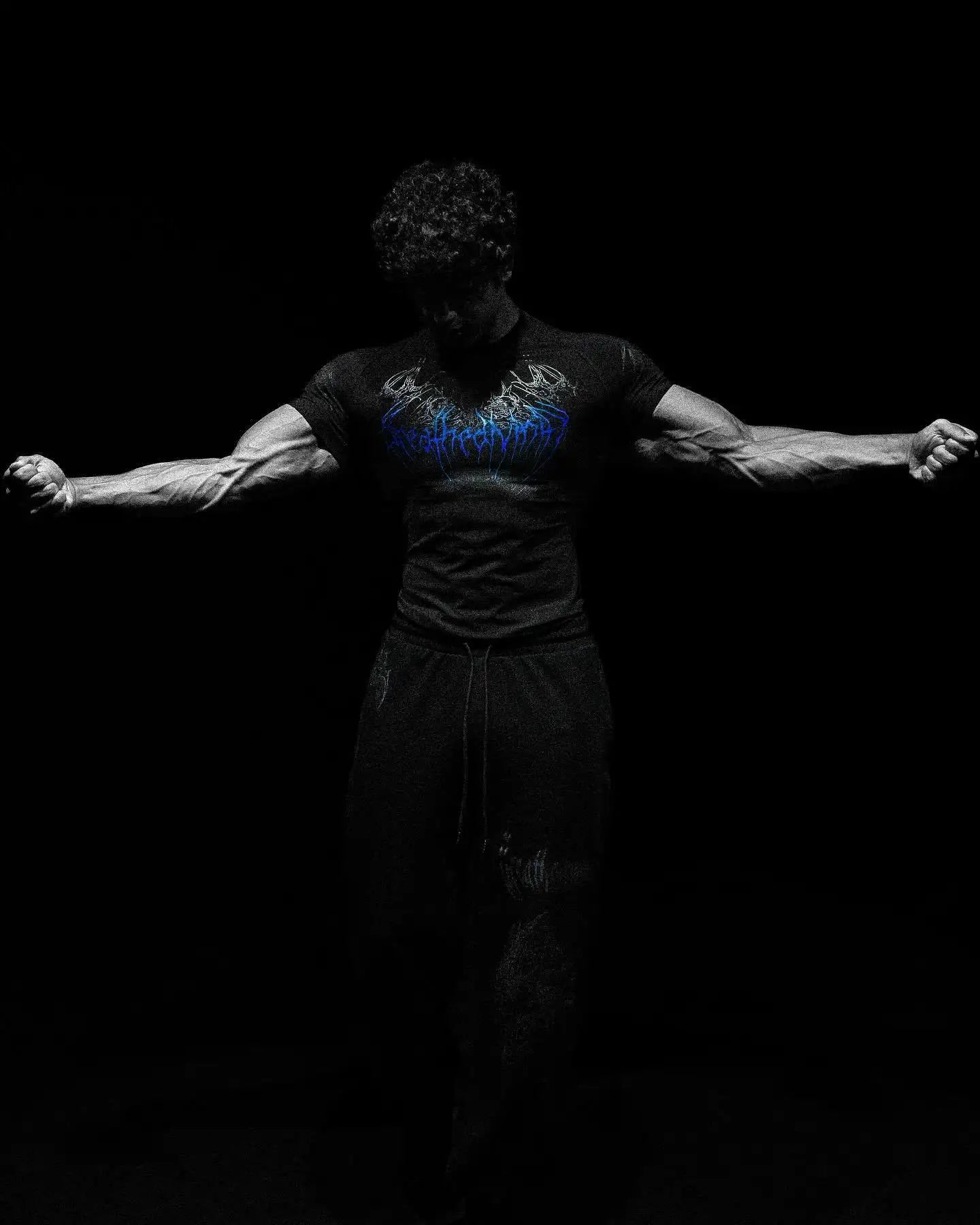Breathedivinity Quick-drying Compression Shirt with High Elasticity and Breathability for Training Short-Sleeved Sports T-Shirt