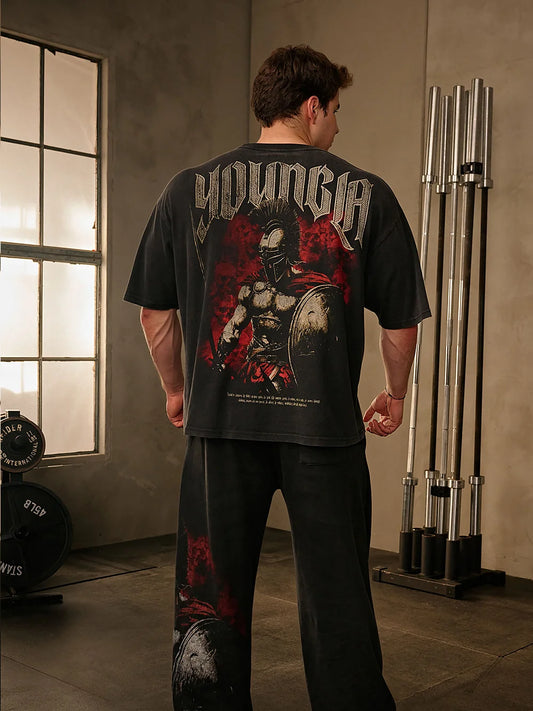 Apex Ritual Spartan Cotton T-Shirt – Loose-Fit Graphic Training Tee