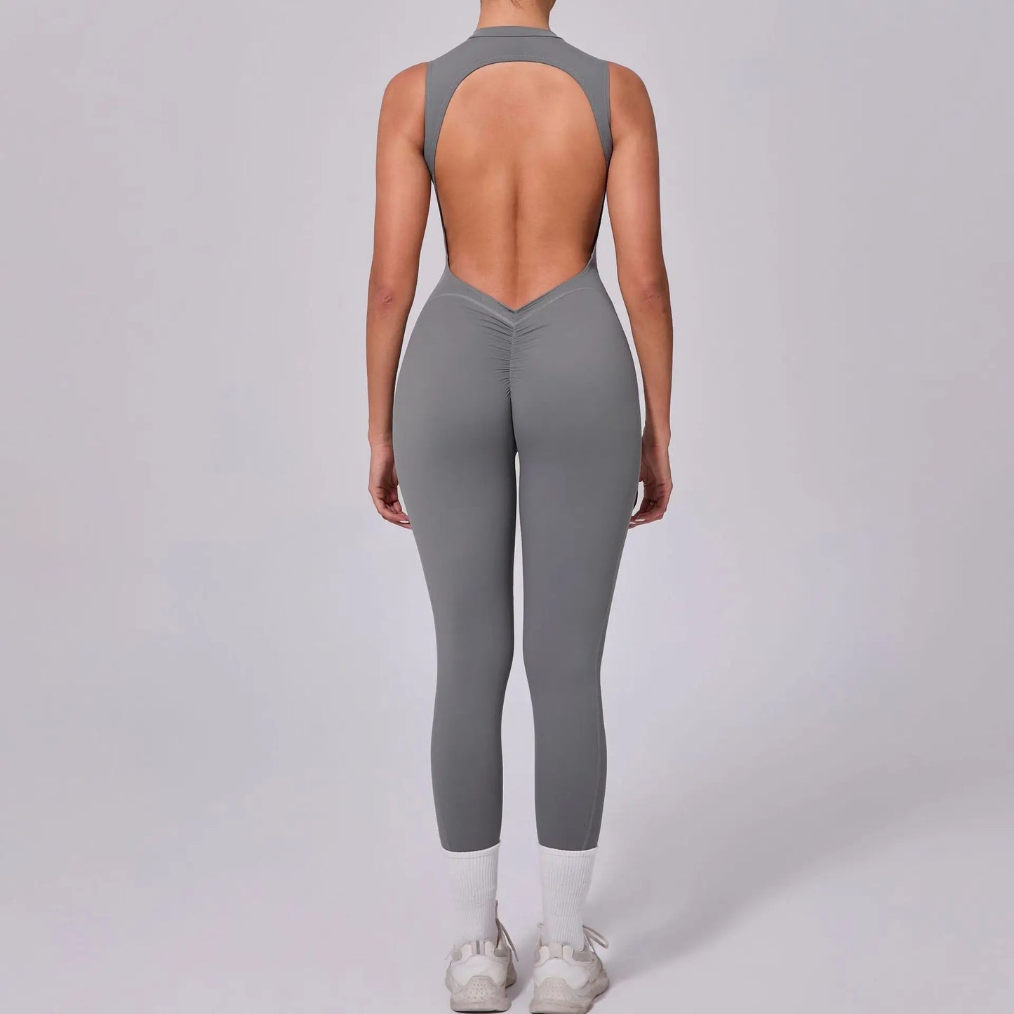 Women's Workout Black Jumpsuit