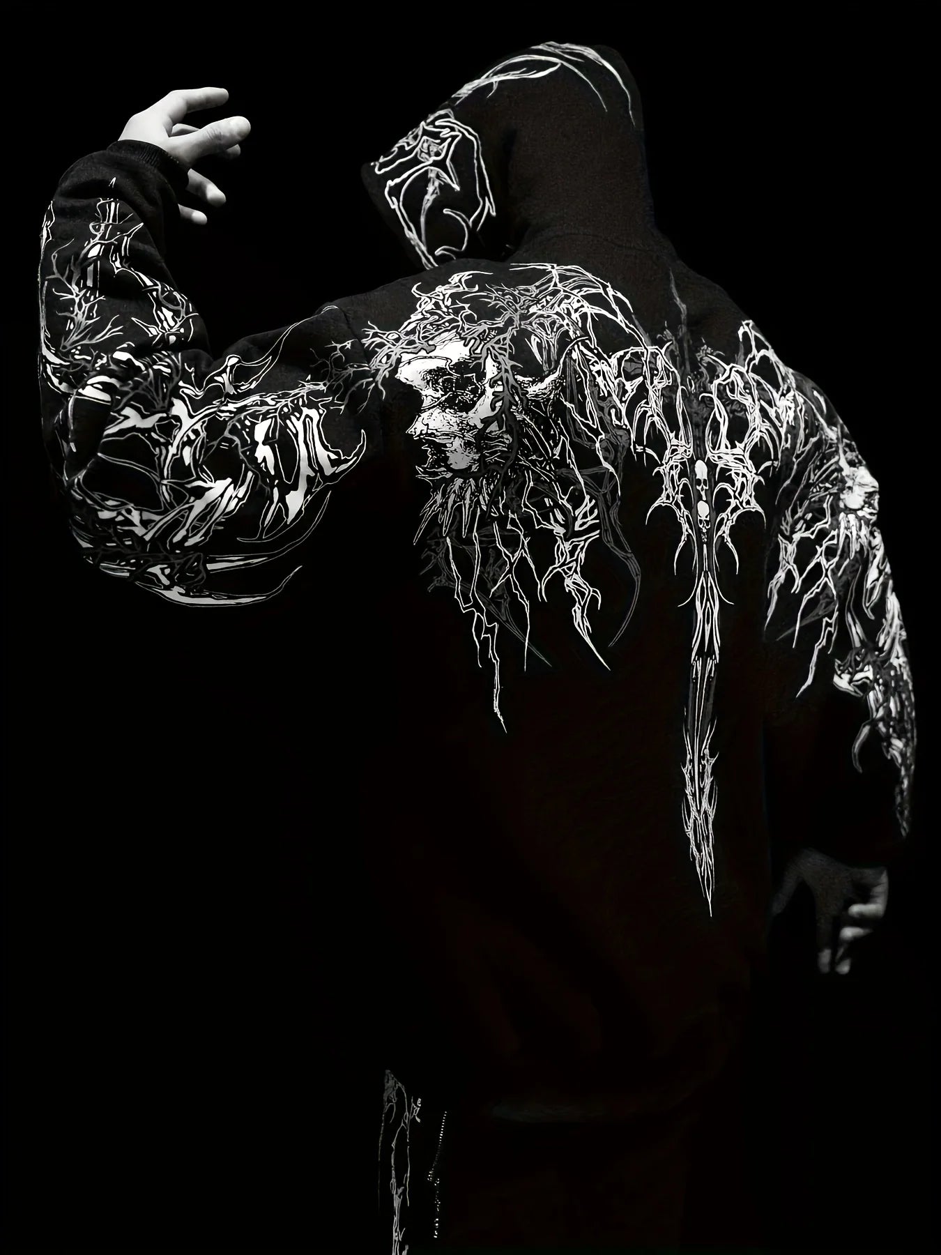 New Men's Fashion Hoodie for Spring/Fall | Street Style Color-Block Print Pullover | Comfortable Versatile with Pockets