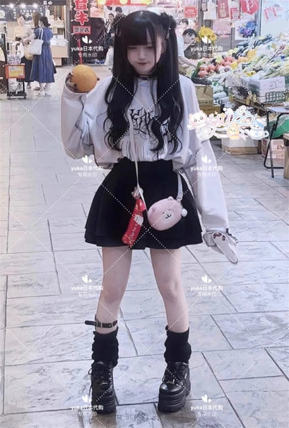Streetwear T Shirts Women Clothing Print Long Sleeve Tees Casual Fashion Japanese Camisetas Cartoon Y2k Tops Oversized T-shirts
