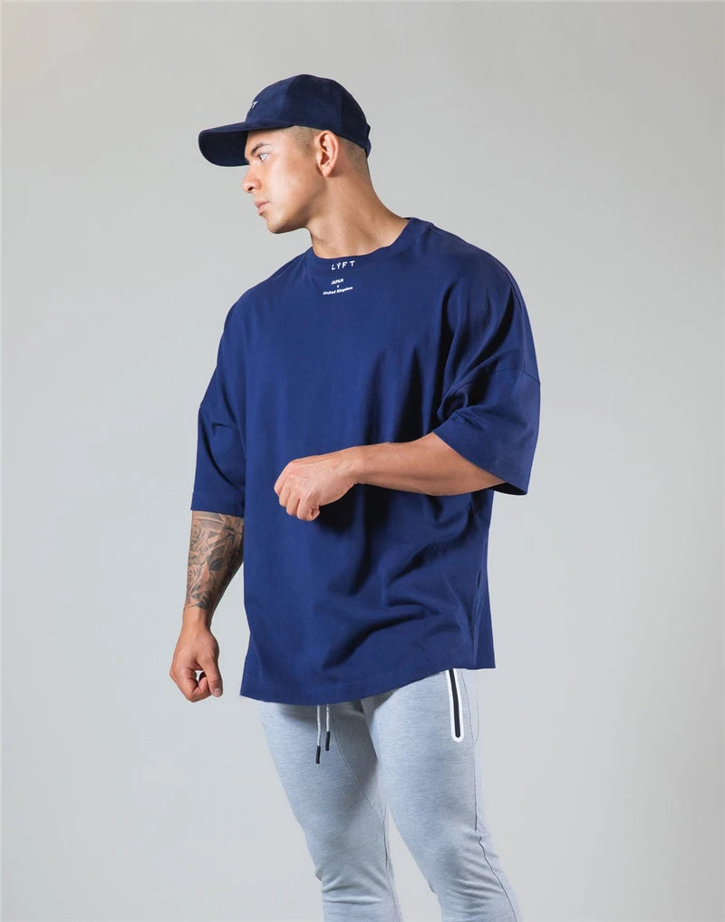 Apex Ritual – 日本とイギリスのコットンジムランニングTシャツ – 半袖ワークアウトトレーニングTシャツ