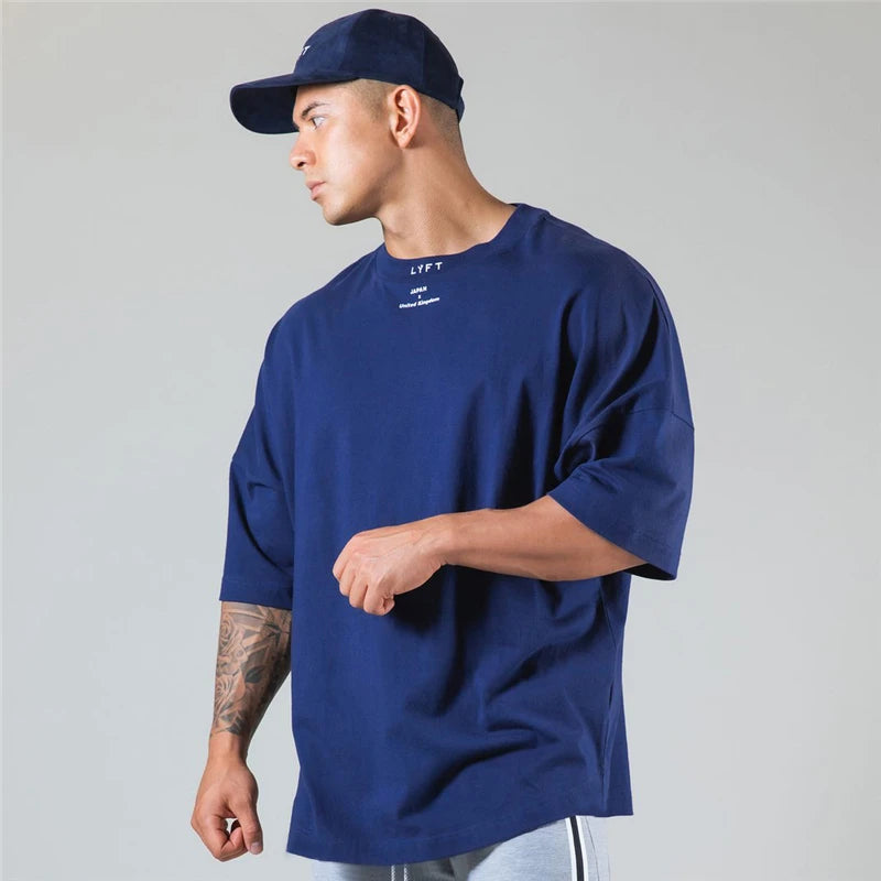 Apex Ritual – 日本とイギリスのコットンジムランニングTシャツ – 半袖ワークアウトトレーニングTシャツ