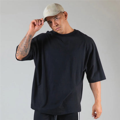 Apex Ritual – 日本とイギリスのコットンジムランニングTシャツ – 半袖ワークアウトトレーニングTシャツ