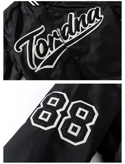 Hip Hop Baseball Jacket Men Women Embroidery Jacket Letter Streetwear Jacket Fashion Vintage Windbreaker Couples Spring Autumn
