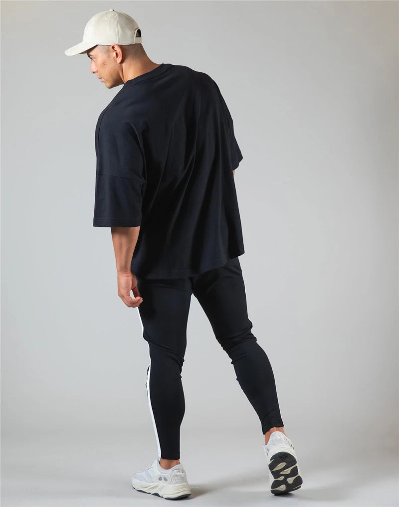 Apex Ritual – 日本とイギリスのコットンジムランニングTシャツ – 半袖ワークアウトトレーニングTシャツ