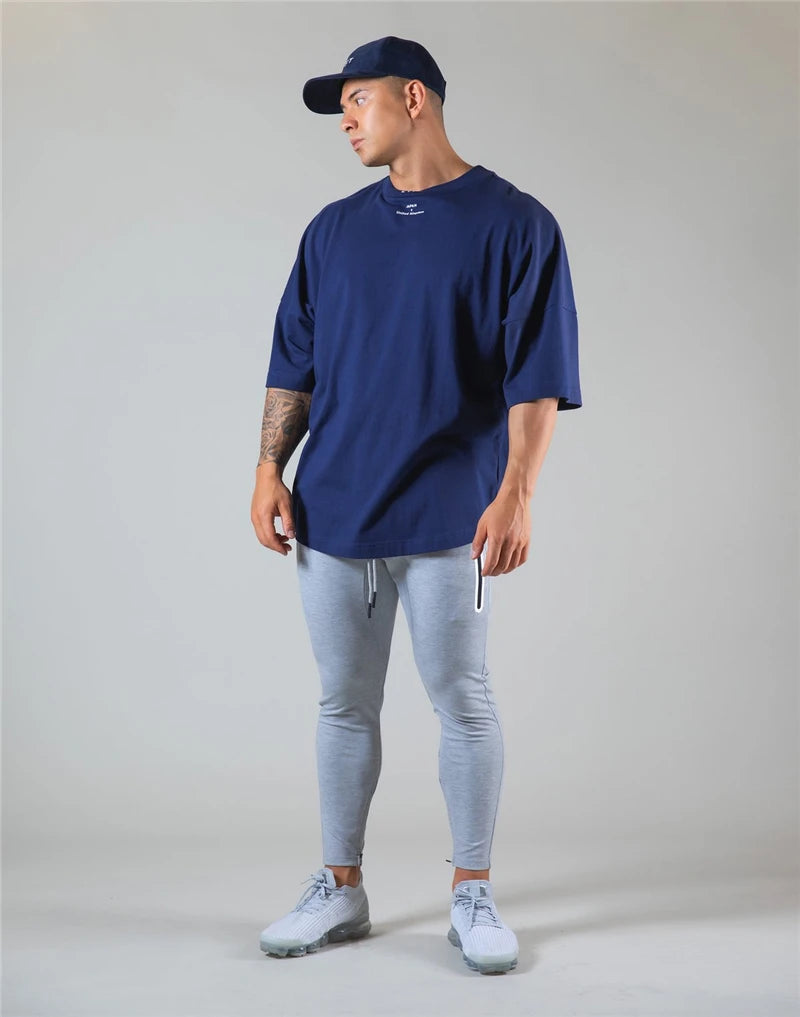 Apex Ritual – 日本とイギリスのコットンジムランニングTシャツ – 半袖ワークアウトトレーニングTシャツ