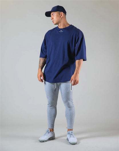 Apex Ritual – 日本とイギリスのコットンジムランニングTシャツ – 半袖ワークアウトトレーニングTシャツ