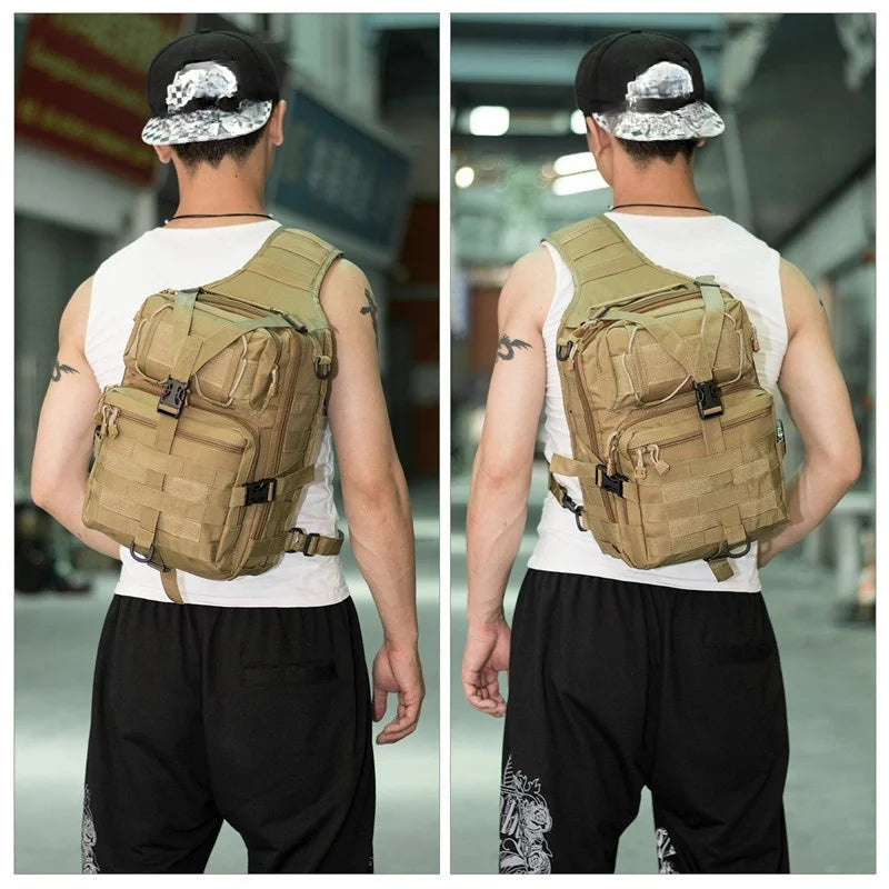 Tactical Assault Pack Sling Backpack Waterproof EDC Rucksack Bag for Outdoor Hiking Camping Hunting Trekking Travelling