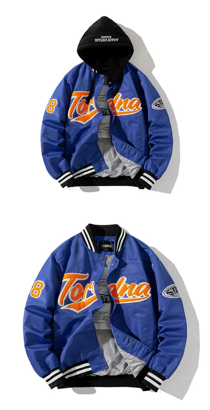 Hip Hop Baseball Jacket Men Women Embroidery Jacket Letter Streetwear Jacket Fashion Vintage Windbreaker Couples Spring Autumn