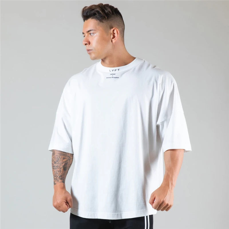 Apex Ritual – 日本とイギリスのコットンジムランニングTシャツ – 半袖ワークアウトトレーニングTシャツ