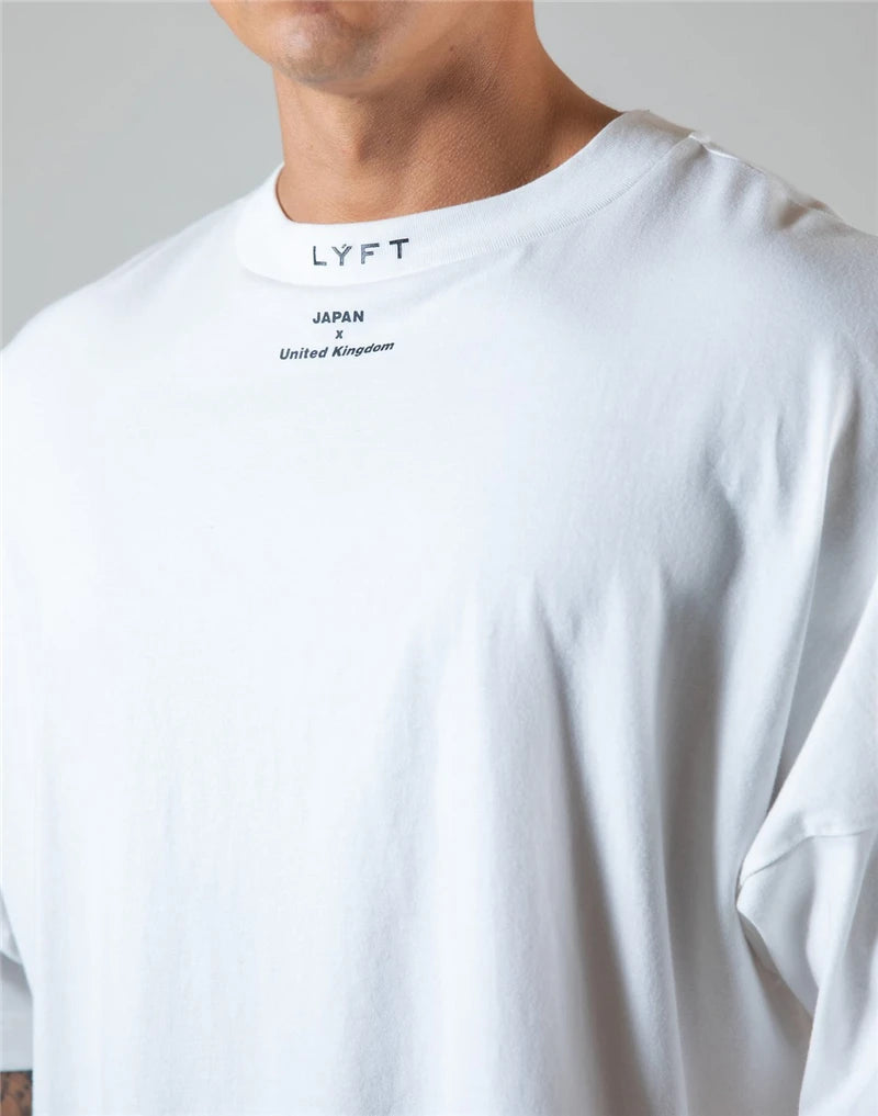 Apex Ritual – 日本とイギリスのコットンジムランニングTシャツ – 半袖ワークアウトトレーニングTシャツ