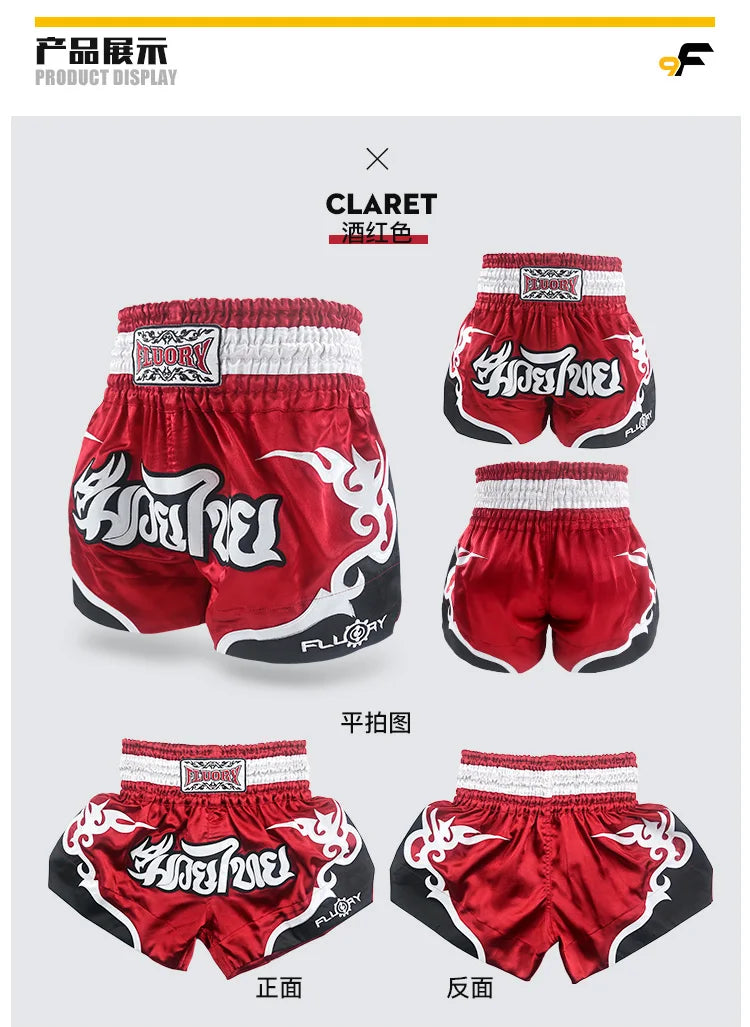 Apex Ritual – Women's MMA Shorts – Embroidered Muay Thai Boxing Shorts