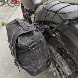 Men's outdoor shoulder casual student bag large capacity travel backpack canvas leather climbing bag