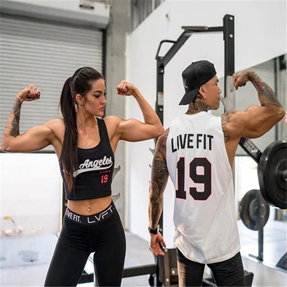 Workout Gym Mens Tank Top Muscle Sleeveless Vest Sportswear Shirt Stringer Casual Vest Bodybuilding Cotton Fitness Singlets