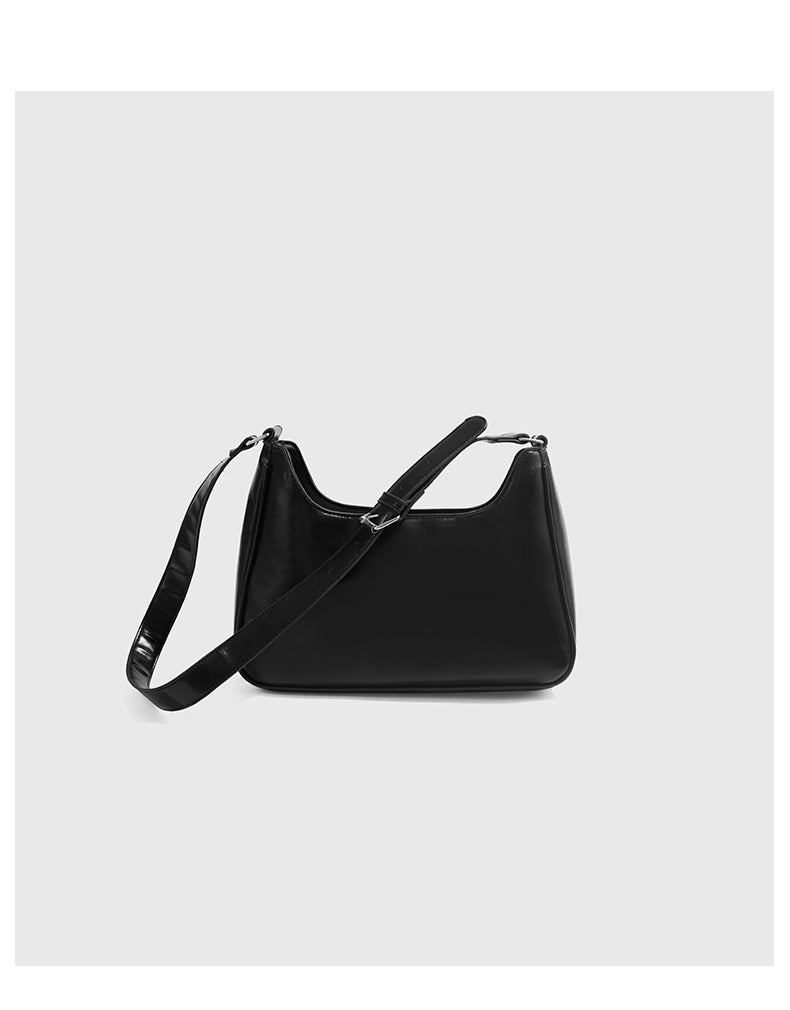 Xiuya Y2k Moto Biker Handbags for Women 2023 Gothic Fashion High Street Shoulder Bag Black Patent Leather Casual Coin Purse