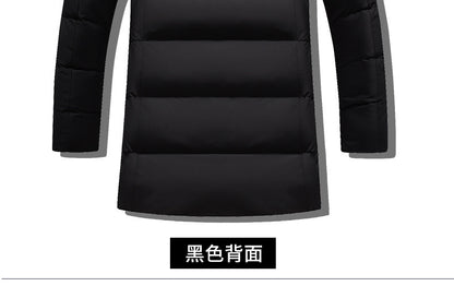 Male Solid Cotton Outwear Coats Men's Thick Fleece Winter Jacket Fashion Fur Hooded Warm Cooton Parka Windbreaker Plus Size 6XL