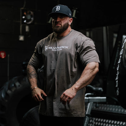 SILVERBACK Sports Men Loose T-shirt Cotton Fashion Oversized Male Tee Shirts Gym Running Streetwear Fitness T-shirt men clothing