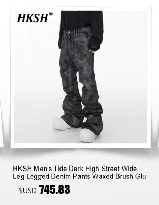 HKSH RO 2025 Summer New Man Dark Tide Chic Tank Top Ultra-thin Transparent Sleeveless Sweatshirt Wool Fashion Vest Trendy HK4911