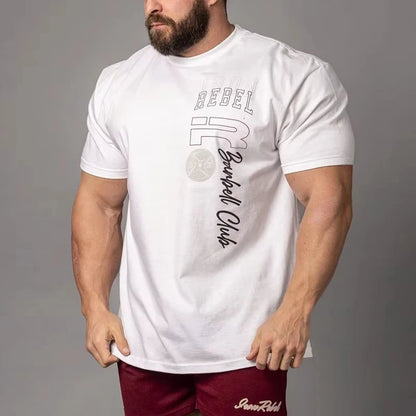 Apex Ritual – Earned Not Given Men's Gym T-Shirt – Bold Text Oversized Crew Neck Lifting Tee