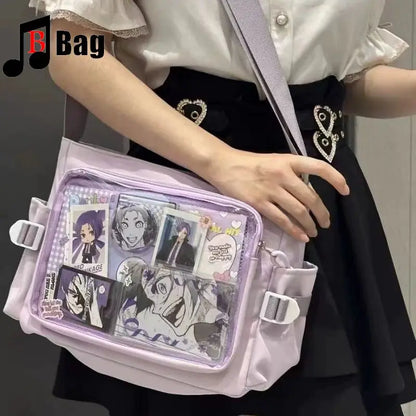 Japanese One shoulder large capacity female Ita Bags Y2K Spice Girl Uniform bag Comic Exhibition Goth Lolita Women Computer bag