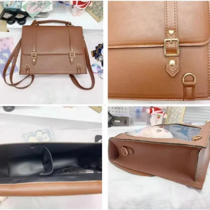 Niche Japanese Transparent Ita Bag Casual Large Capacity Girl Shoulder Crossbody Bag Fashionable Ulzzang Student Backpack ItaBag