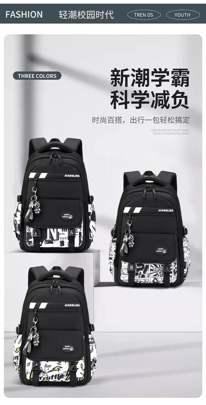 NEW Children School Bags Teenage Boys Kids Backpack Middle High School Students School Backpacks Outdoor Travel Book Bag Mochila
