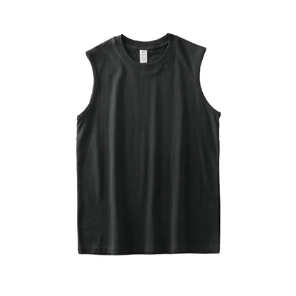 Dukeen 250G Heavyweight Men's Tank Tops 2024 New Summer Pure Cotton Sleeveless Shirt Man Sports Casual Basketball Vest