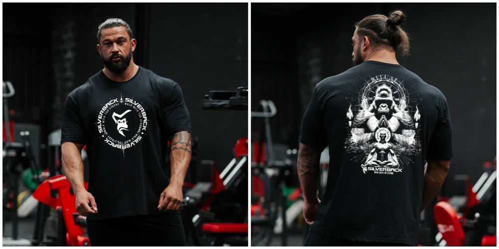 Apex Ritual Cotton Training Tee – Loose-Fit Round-Neck Gym & Sport Shirt