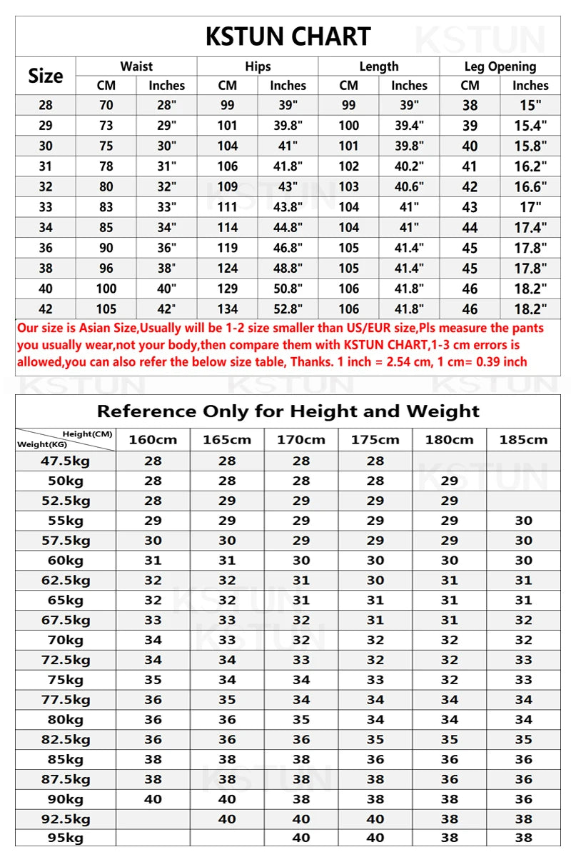 KSTUN Light Blue Baggy Pant Men Wide Leg Jeans Loose Straight Casaul Streetwear Vintage Men's Trousers 100% Cotton Large Size 40