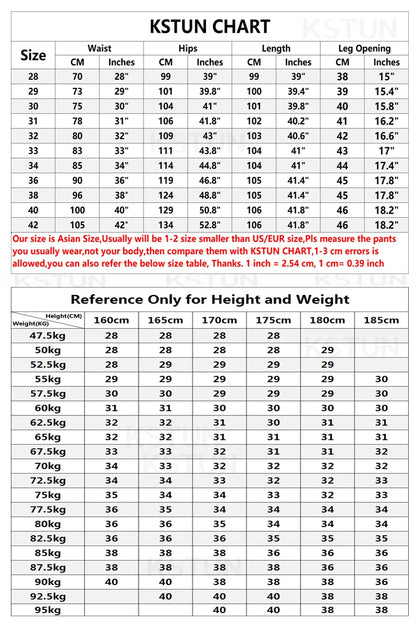 KSTUN Light Blue Baggy Pant Men Wide Leg Jeans Loose Straight Casaul Streetwear Vintage Men's Trousers 100% Cotton Large Size 40