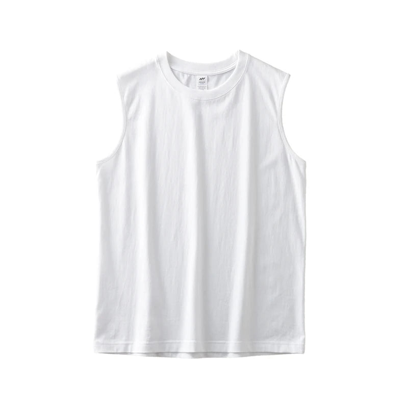 Dukeen 250G Heavyweight Men's Tank Tops 2024 New Summer Pure Cotton Sleeveless Shirt Man Sports Casual Basketball Vest