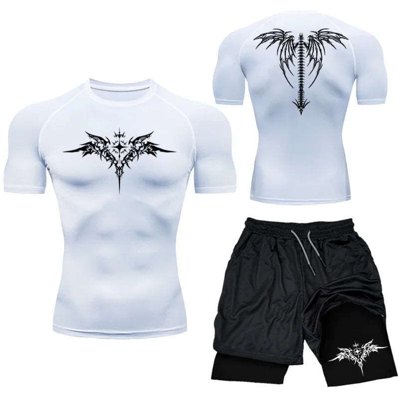 Apex Ritual MMA Compression Set – Quick-Dry Rashguard & Shorts for Combat Training