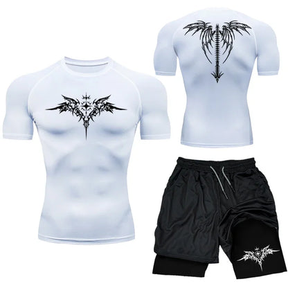 Apex Ritual MMA Compression Set – Quick-Dry Rashguard & Shorts for Combat Training