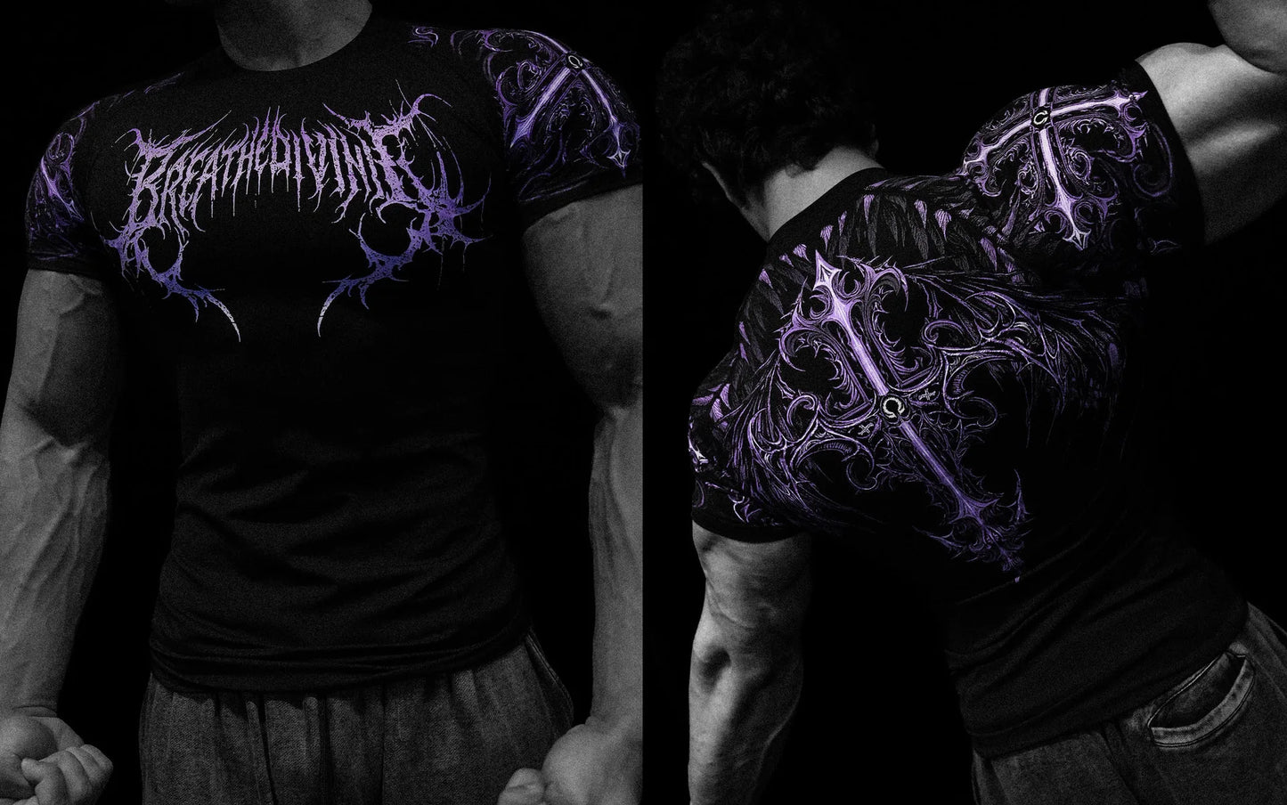 Breathedivinity Quick-dry Short-Sleeved Fitness Training Elastic Tight-Fitting Clothing Cycling Compression Fitness T-shirt