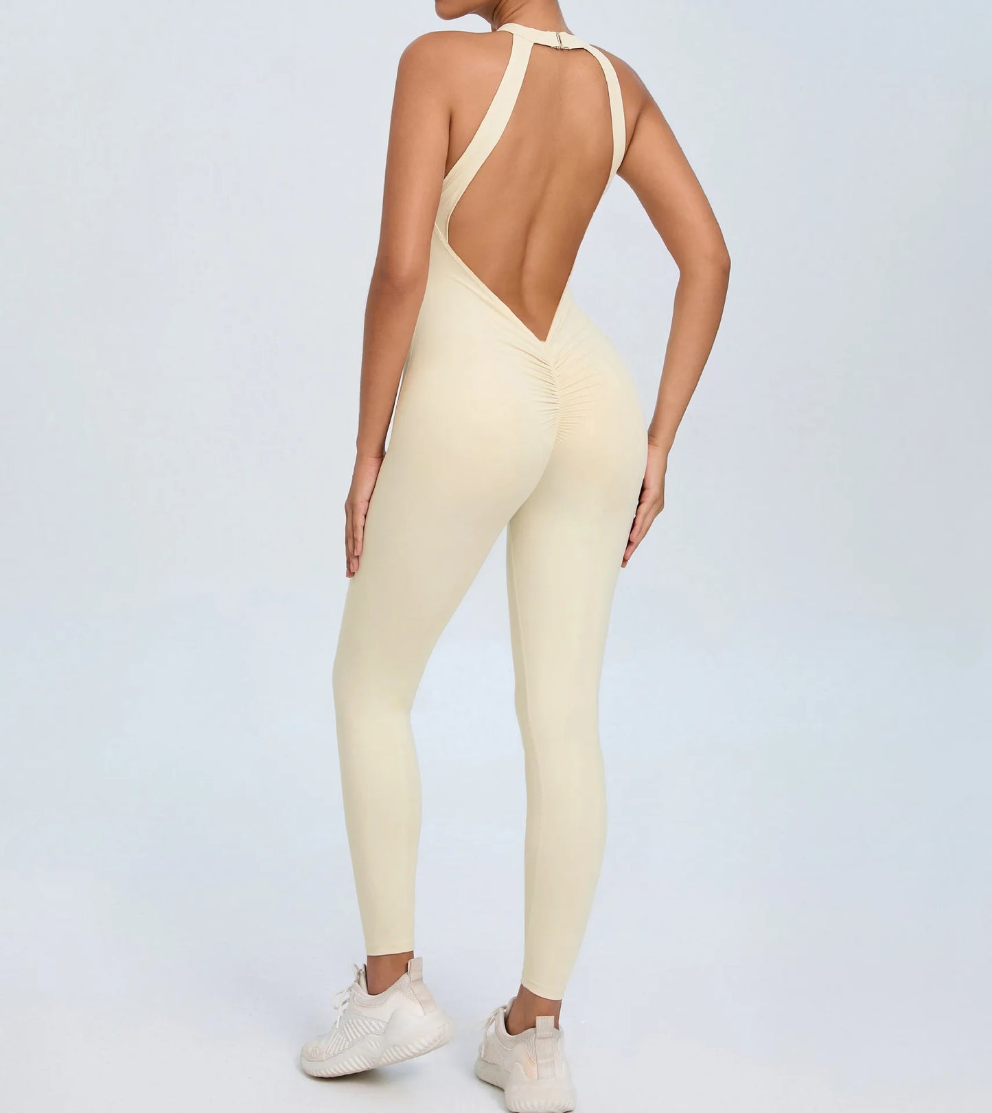 Women's Workout Coffee Jumpsuit