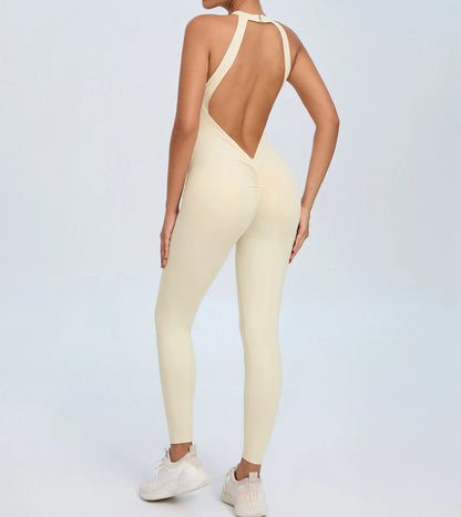 Women's Workout Coffee Jumpsuit