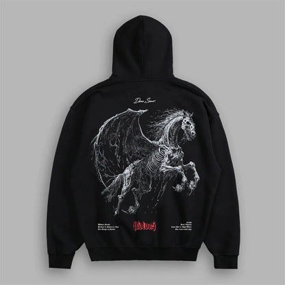 Men's Fleece-Lined Oversized Graphic Sweatshirt