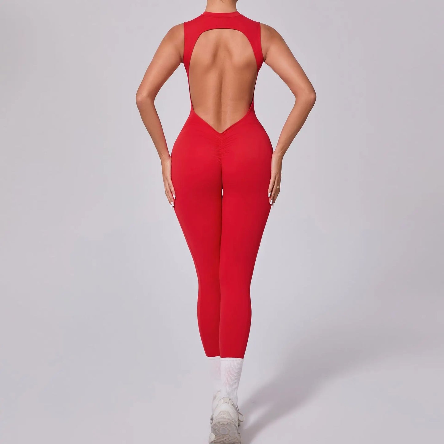 Women's Workout Black Jumpsuit