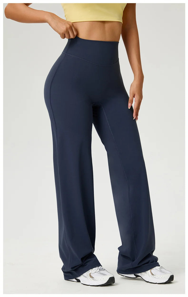 Women's Workout Wide-Leg High-Waist Leggings