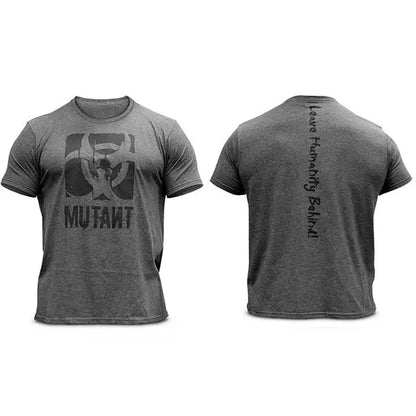 Apex Ritual – メンズ伸縮性丸首フィットネスTシャツ – 通気性コットン トレーニング スポーツTシャツ