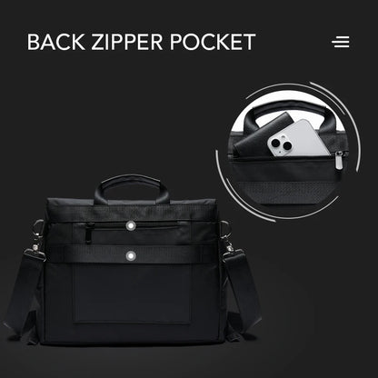 MATE ELAN Waterproof Business Men's Messenger Bag, Multi-functional Laptop Case, Casual Large Capacity Crossbody Bag for Men