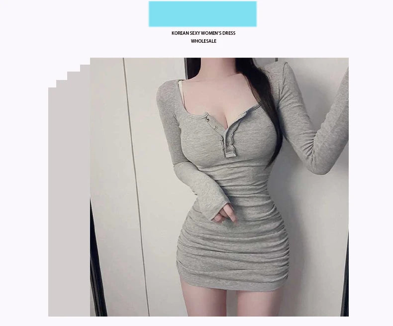 Women's Half-Zip Bodycon Mini Dress