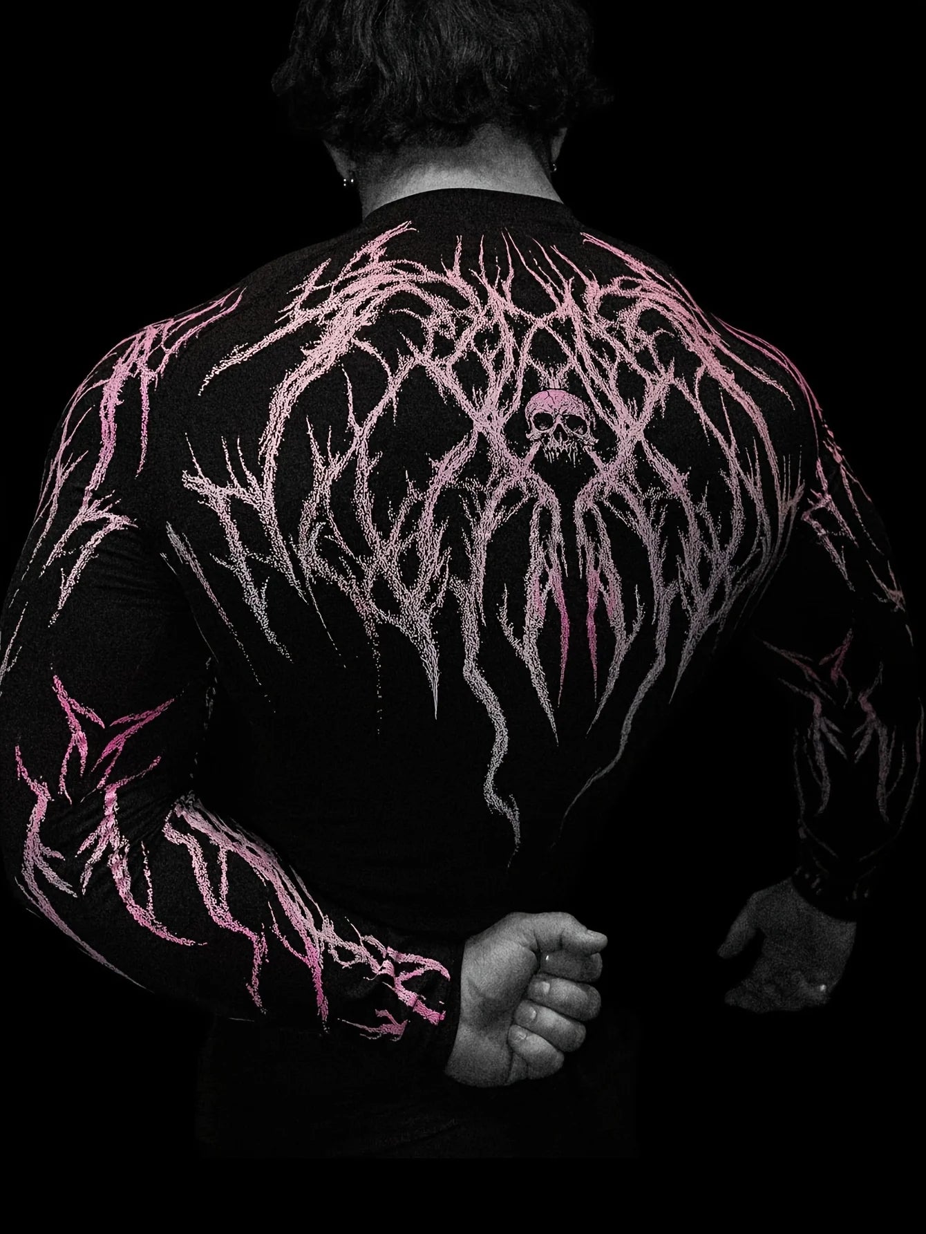 Tight Fitting Long Sleeved T-shirt S-2XL High Elasticity Muscle Fitness Shirt Quick Drying Moisture Wicking And Sweat Wicking