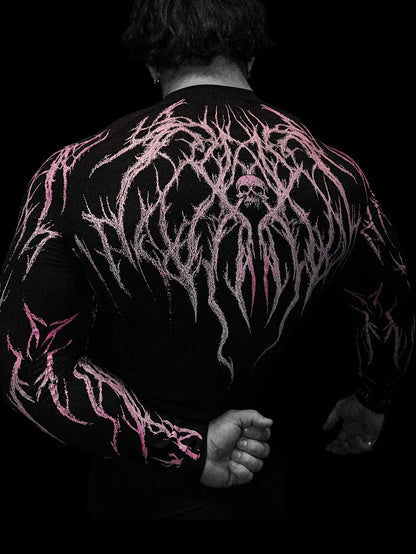 Tight Fitting Long Sleeved T-shirt S-2XL High Elasticity Muscle Fitness Shirt Quick Drying Moisture Wicking And Sweat Wicking