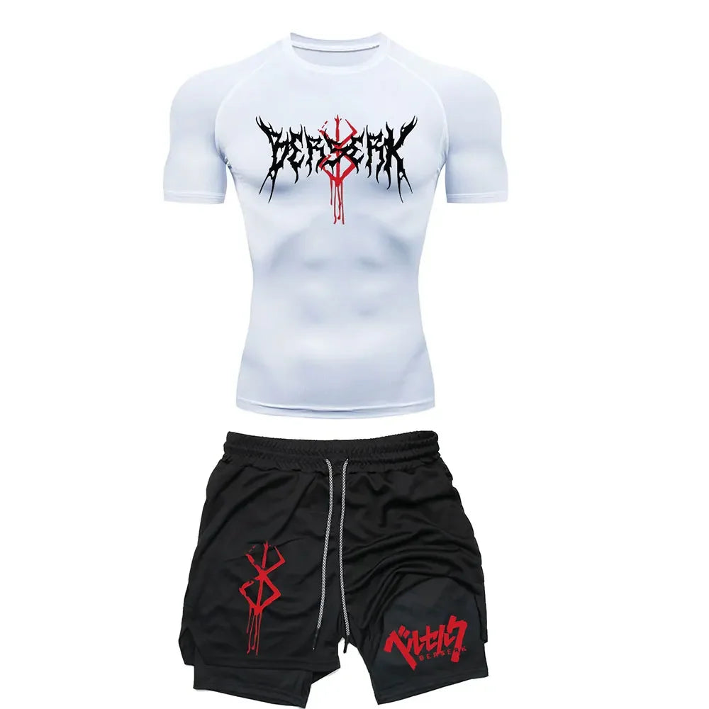 Apex Ritual Men's Compression Training Set – Breathable Top & Shorts