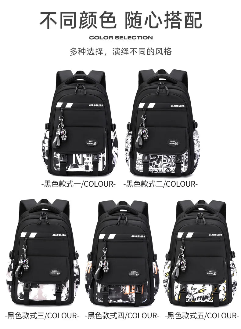NEW Children School Bags Teenage Boys Kids Backpack Middle High School Students School Backpacks Outdoor Travel Book Bag Mochila